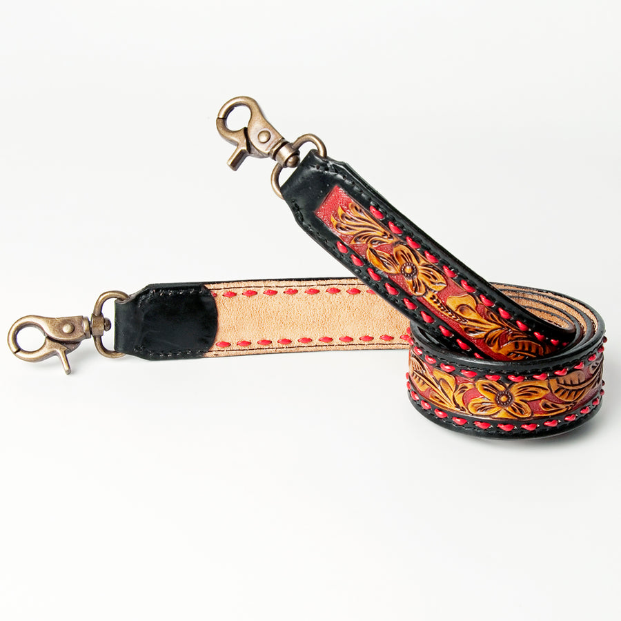 American Darling Hand Tooled Genuine Leather Crossbody Handle Strap for Bags Phone Wallet Purse Clutch