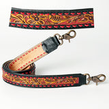American Darling ADSTF122 Hand Tooled Genuine Leather Crossbody Handle Strap For Bags