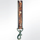 American Darling ADBRF126 Hand Tooled Genuine Leather Handle Strap For Wristlet Bags