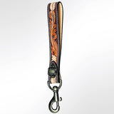 American Darling ADBRF126 Hand Tooled Genuine Leather Handle Strap For Wristlet Bags