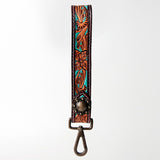 American Darling ADBRF127 Hand Tooled Genuine Leather Handle Strap For Wristlet Bags