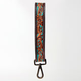American Darling ADBRF127 Hand Tooled Genuine Leather Handle Strap For Wristlet Bags