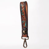American Darling ADBRF127 Hand Tooled Genuine Leather Handle Strap For Wristlet Bags
