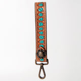 American Darling ADBRF128 Hand Tooled Genuine Leather Handle Strap For Wristlet Bags