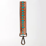 American Darling ADBRF128 Hand Tooled Genuine Leather Handle Strap For Wristlet Bags