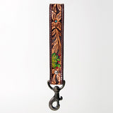 American Darling ADBRF129 Hand Tooled Genuine Leather Handle Strap For Wristlet Bags