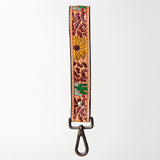 American Darling ADBRF130 Hand Tooled Genuine Leather Handle Strap For Wristlet Bags