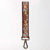 American Darling ADBRF131 Hand Tooled Genuine Leather Handle Strap For Wristlet Bags