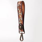American Darling ADBRF131 Hand Tooled Genuine Leather Handle Strap For Wristlet Bags