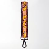 American Darling ADBRF132 Hand Tooled Genuine Leather Handle Strap For Wristlet Bags