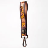 American Darling ADBRF132 Hand Tooled Genuine Leather Handle Strap For Wristlet Bags