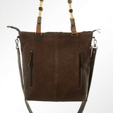 American Darling Tote Hand Tooled Hair On Genuine Leather Western Women Bag Handbag Purse | Travel Bags College Casual