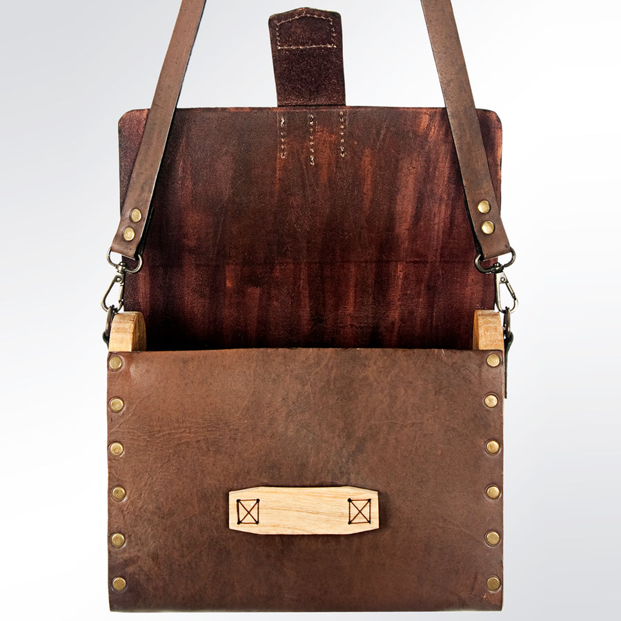 American Darling Cross body Bag Handcrafted Vegetable Tanned Genuine Leather Western Purse with YKK Zipper