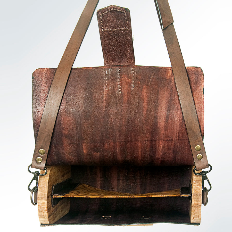 American Darling Cross body Bag Handcrafted Vegetable Tanned Genuine Leather Western Purse with YKK Zipper