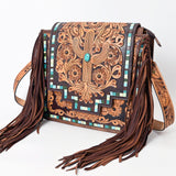 American Darling Crossbody Hand Tooled Genuine Leather Western Women Bag Handbag Purse | Travel Bags College Casual