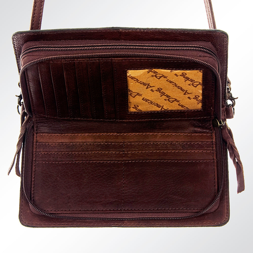 American Darling Organiser Hand Tooled Genuine Leather Western Women Bag Handbag Purse | Travel Bags College Casual