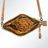 American Darling Organiser Hand Tooled Genuine Leather Western Women Bag Handbag Purse | Travel Bags College Casual