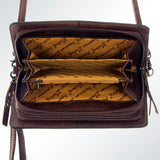 American Darling Organiser Hand Tooled Genuine Leather Western Women Bag Handbag Purse | Travel Bags College Casual