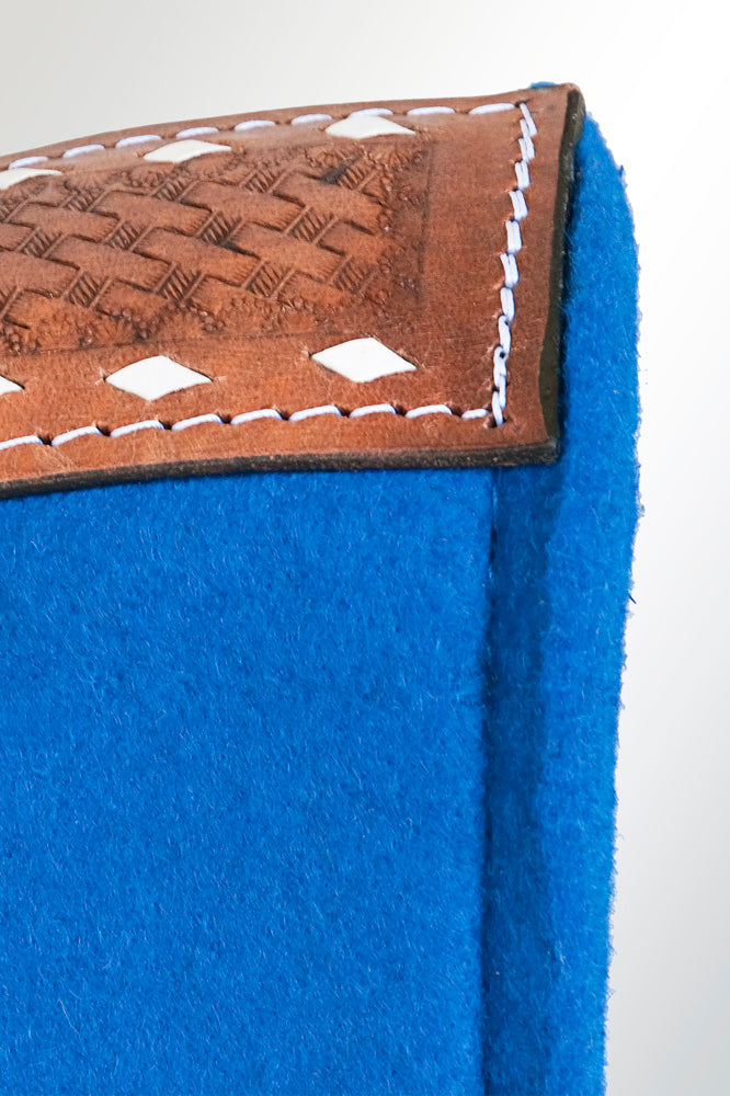 Horse Saddle PAD Western Contoured Wool Felt Moisture Wicking 31 x 32