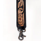 American Darling ADSTF126WHBU Hand Tooled Genuine Leather Crossbody Handle Strap For Bags