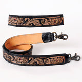 American Darling ADSTF126WHBU Hand Tooled Genuine Leather Crossbody Handle Strap For Bags