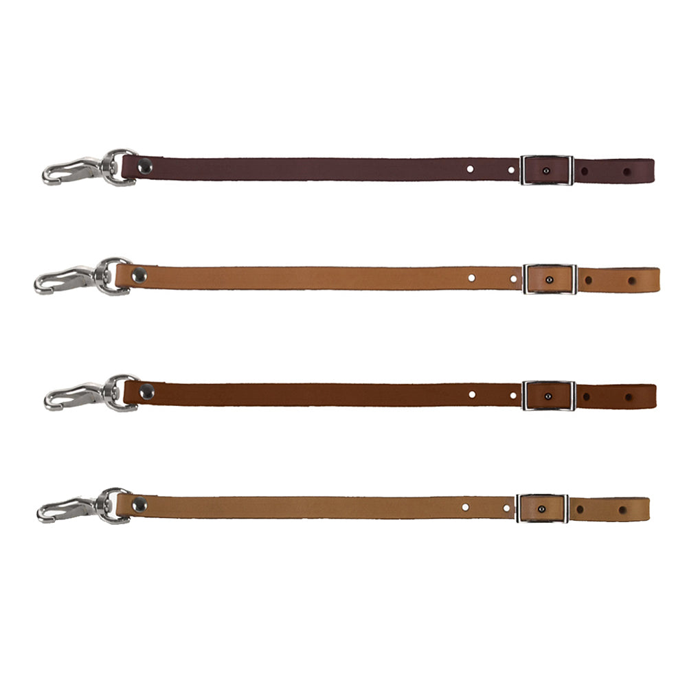 1/2 In X 18 Hilason Horse Leather Back Cinch Connector Strap W/ Snap