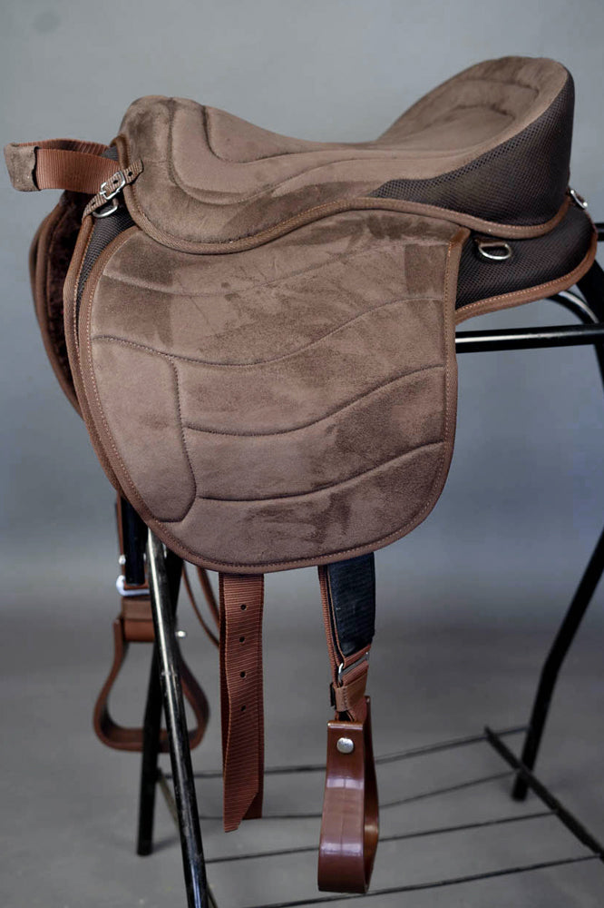 Western Bareback Horse Saddle Pleasure Trail Riding Treeless Hilason