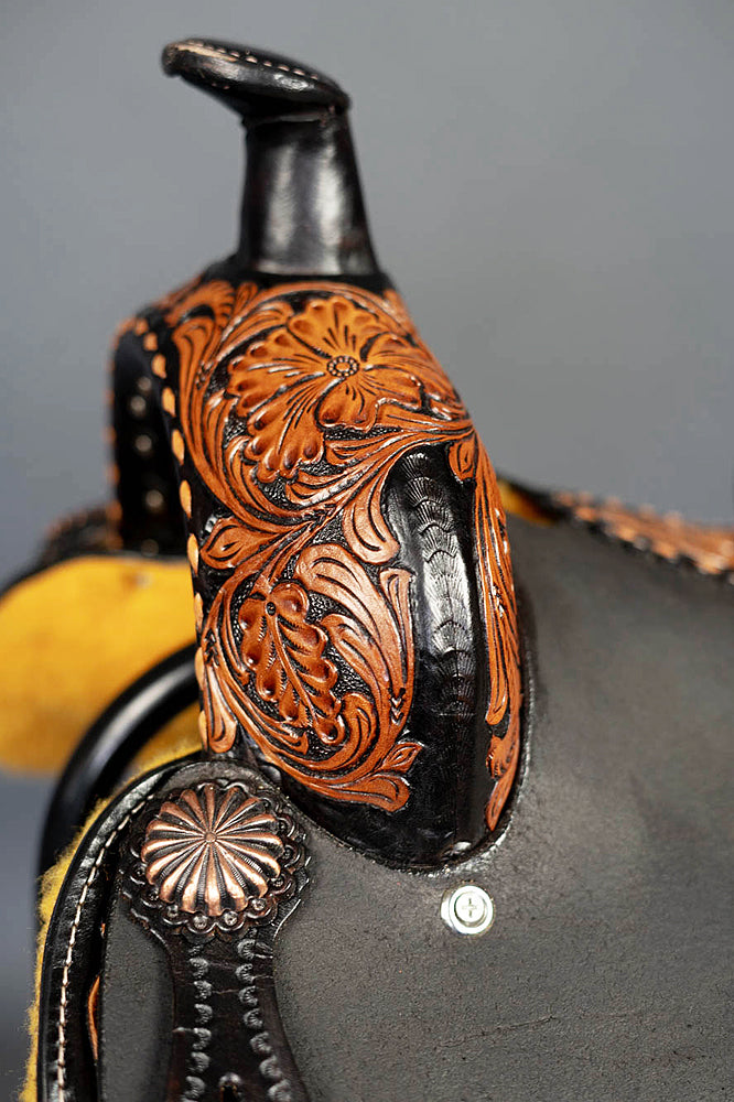 12 In Western Leather Youth Child Horse Saddle Trail Barrel Racing