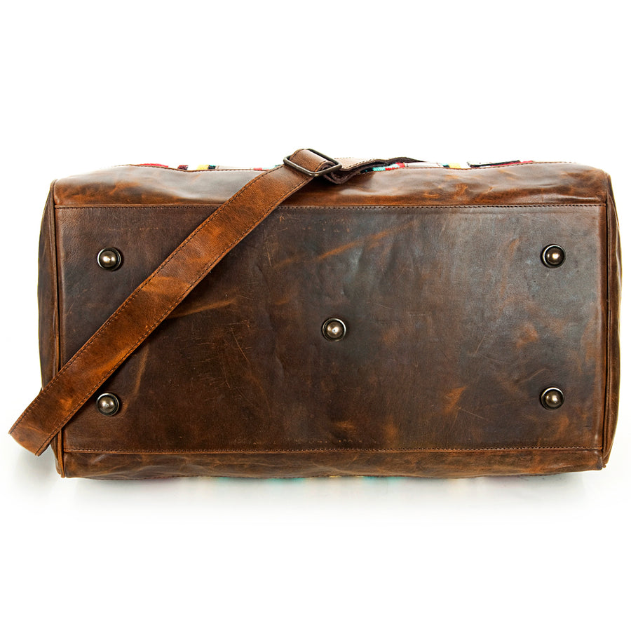 American Darling Duffel Saddle Blanket Genuine Leather Western Women Bag | Handbag Duffel Weekend
