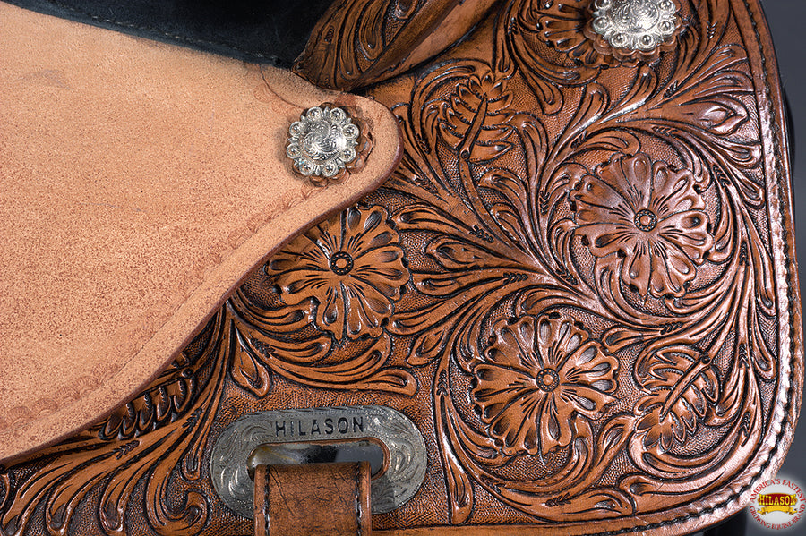HILASON Western Horse Saddle In American Leather Flex Tree Barrel Trail | for Horses