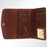 American Darling Wallet Hand Tooled Genuine Leather Western Women Bag | Handbag Purse Wristlet Travel Clutch