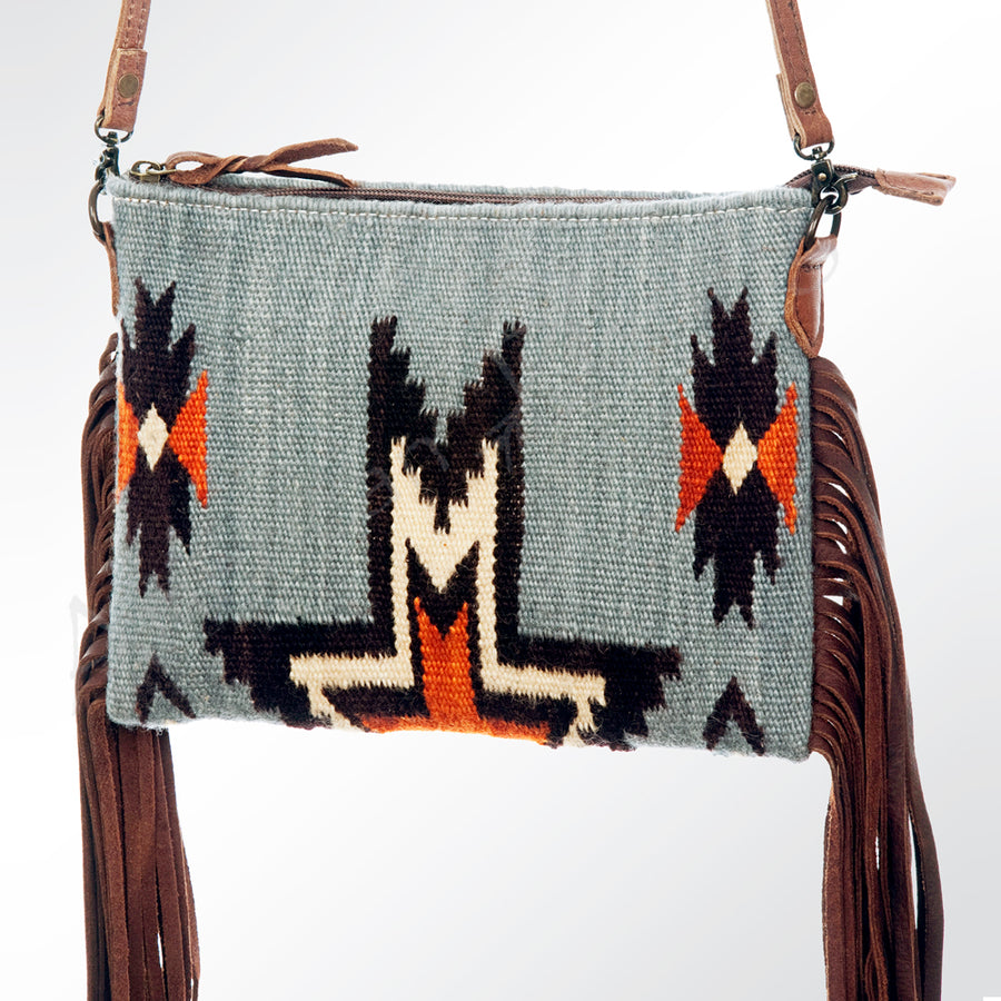 American Darling Western Cross body Bag with Saddle Blanket and Fringes - Uhorse