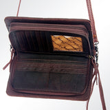 American Darling ORGANISER Upcycled Wool Genuine Leather women bag western handbag purse