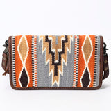 American Darling Organiser Saddle Blanket Genuine Leather Women Bag Western Handbag Purse