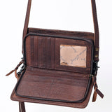 American Darling ADBG485D3 Organiser Saddle Blanket Genuine Leather Women Bag Western Handbag Purse