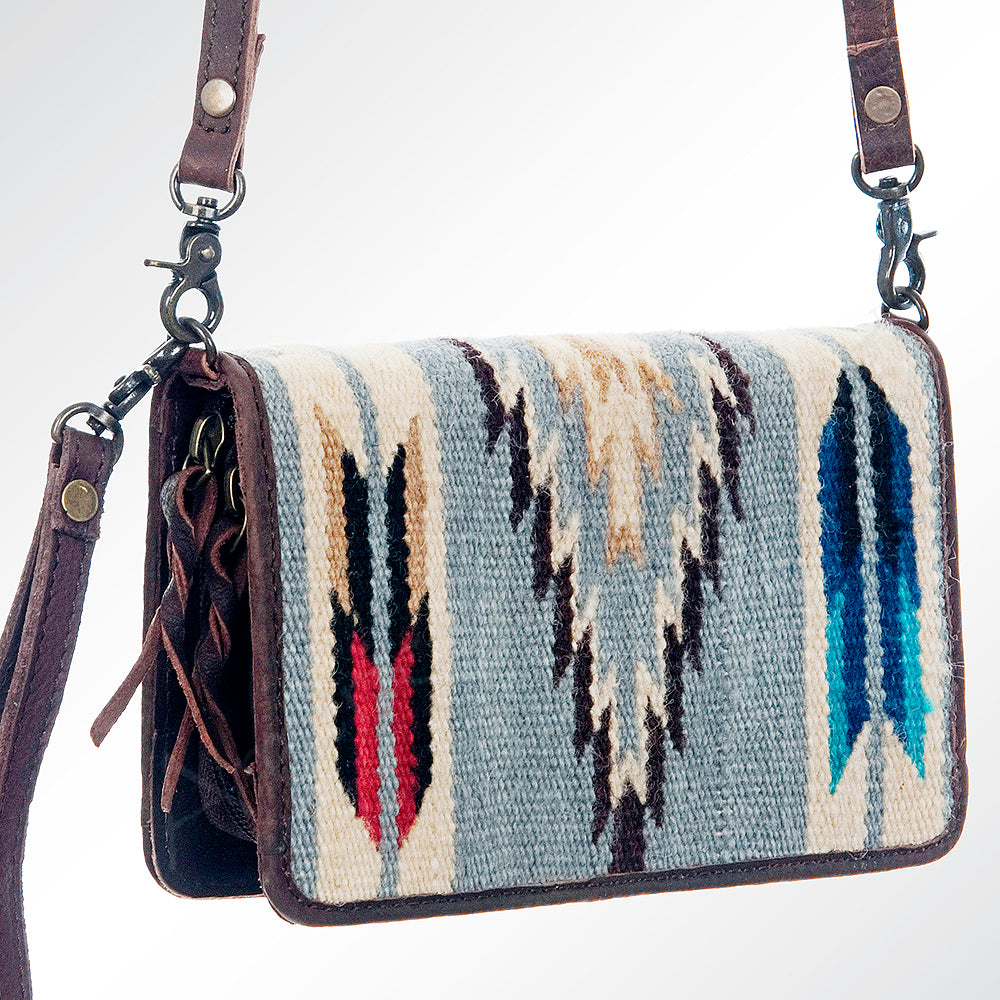 American Darling Organiser Saddle Blanket Genuine Leather Women Bag Western Handbag Purse