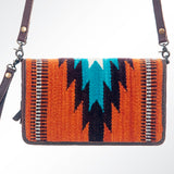 American Darling Organiser Saddle Blanket Genuine Leather Women Bag Western Handbag Purse