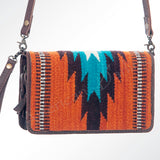 American Darling Organiser Saddle Blanket Genuine Leather Women Bag Western Handbag Purse