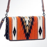 American Darling Organiser Saddle Blanket Genuine Leather Women Bag Western Handbag Purse