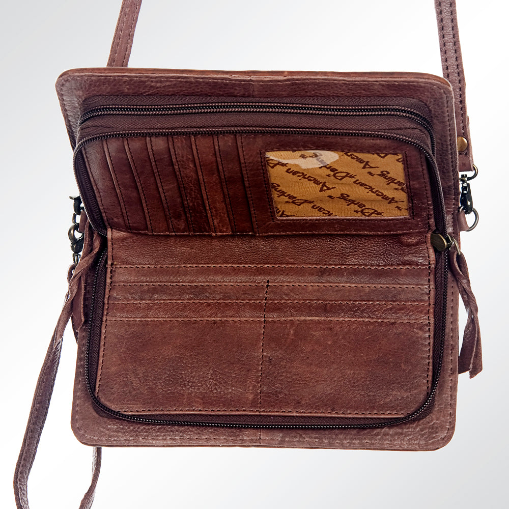 American Darling Organiser Saddle Blanket Genuine Leather Women Bag Western Handbag Purse