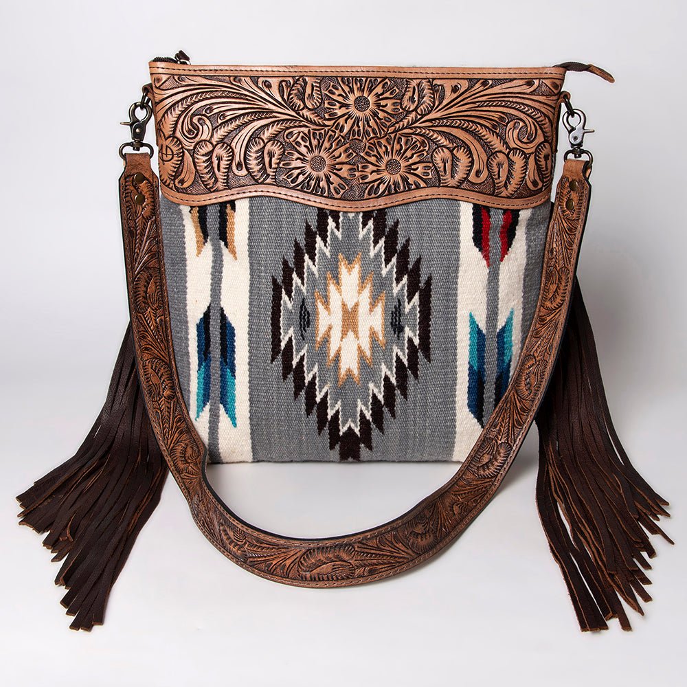 American Darling Cross Body Hand Tooled Saddle Blanket Genuine Leather Western Women Bag Handbag Purse | Crossbody for Cute