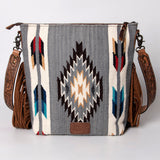 American Darling Cross Body Hand Tooled Saddle Blanket Genuine Leather Western Women Bag Handbag Purse | Crossbody for Cute