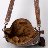American Darling Cross Body Hand Tooled Saddle Blanket Genuine Leather Western Women Bag Handbag Purse | Crossbody for Cute