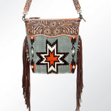 American Darling Cross Body Hand Tooled Saddle Blanket Genuine Leather Western Women Bag Handbag Purse | Crossbody for Cute