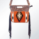 American Darling Clutch Hand Tooled Saddle Blanket Genuine Leather Women Bag Western Handbag Purse| Leather Clutch Bag |
