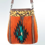 American Darling Hobo Saddle Blanket Hair Genuine Leather Western Women Bag Handbag Purse | Travel Bags College Casual