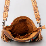 American Darling Cross Body Hand Tooled Saddle Blanket Genuine Leather Western Women Bag Handbag Purse | Crossbody for Cute