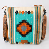 American Darling Cross Body Hand Tooled Saddle Blanket Genuine Leather Western Women Bag Handbag Purse | Crossbody for Cute