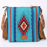 American Darling Cross Body Hand Tooled Saddle Blanket Genuine Leather Western Women Bag Handbag Purse | Crossbody for Cute