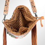 American Darling Cross Body Hand Tooled Saddle Blanket Genuine Leather Western Women Bag Handbag Purse | Crossbody for Cute